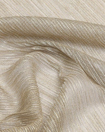Stretch Lurex Viscose Striped Fabric