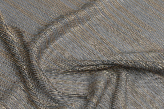 Stretch Pleated with Striped Viscose