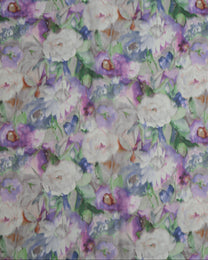 Silk Chiffon Floral Fabric