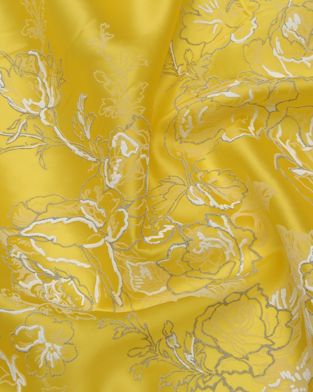 Korean Silk Jacquard Striped Lace