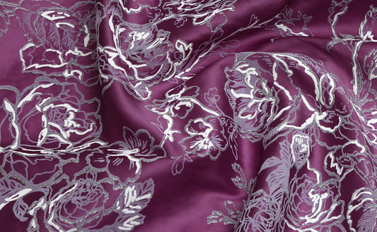 Organza, Natural Silk, Heat Press with Zari Edge