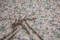 organza de soie naturelle imprimé