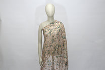 organza de soie naturelle imprimé
