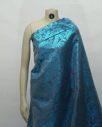 Silk Jacquard Floral Fabric