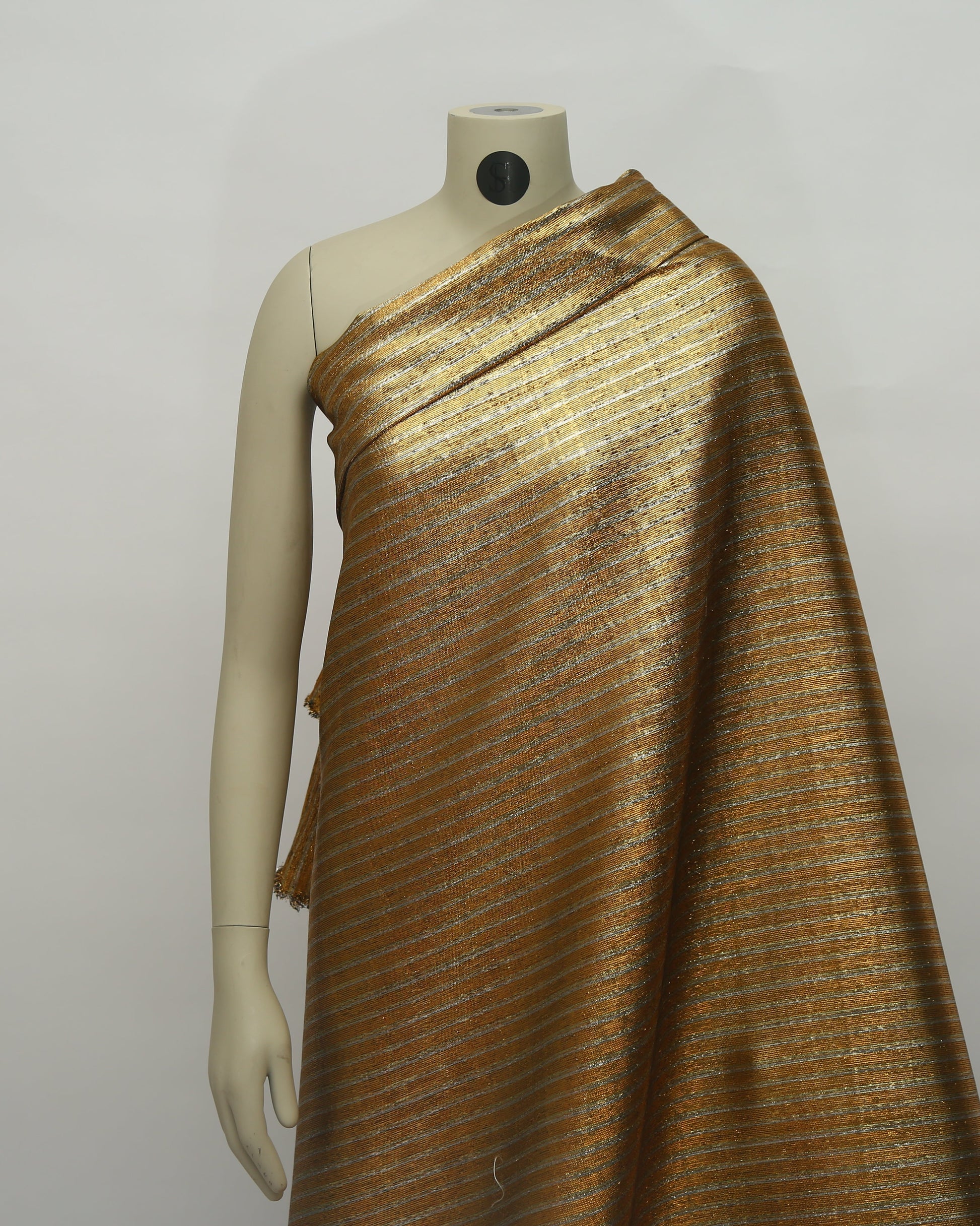 Poly Jacquard Lurex Striped Fabric