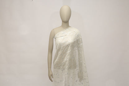 Pure silk chiffon jacquard