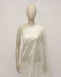 Silk Jacquard Metallic Fabric