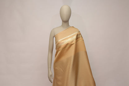 Jacquard Silk With A Golden Thread Border