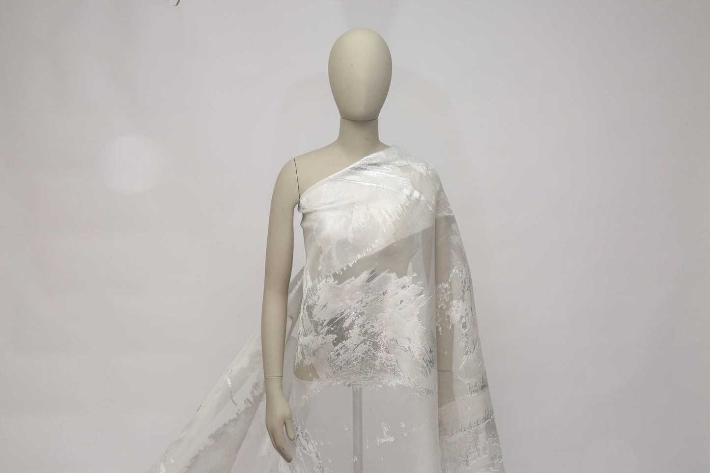 Organza silk jacquard