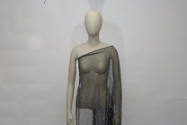 Tulle avec petit motif toile d&#39;araignée et bords