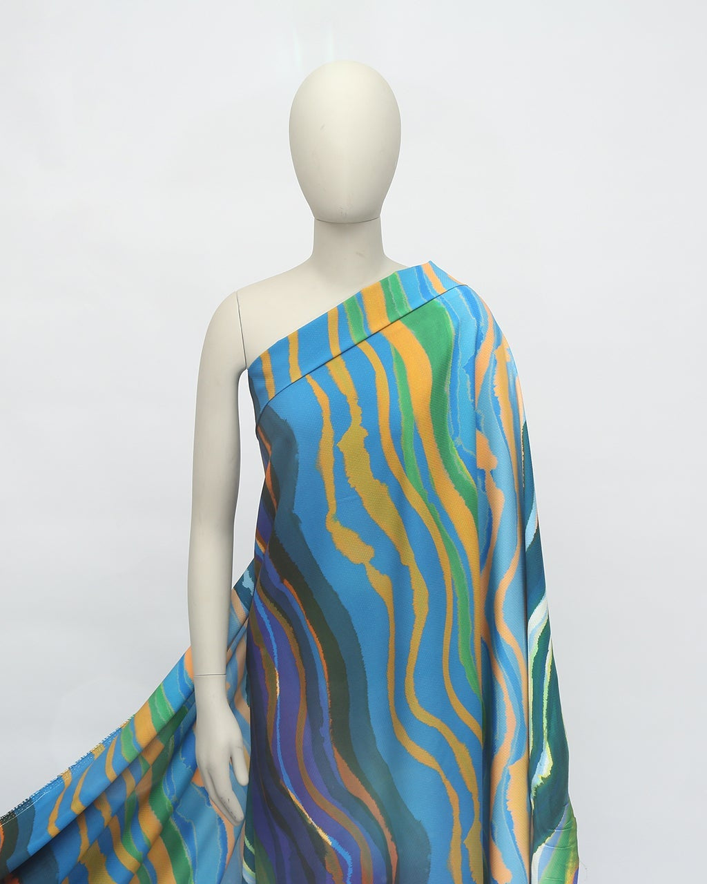 Silk Cotton Printed Fabric