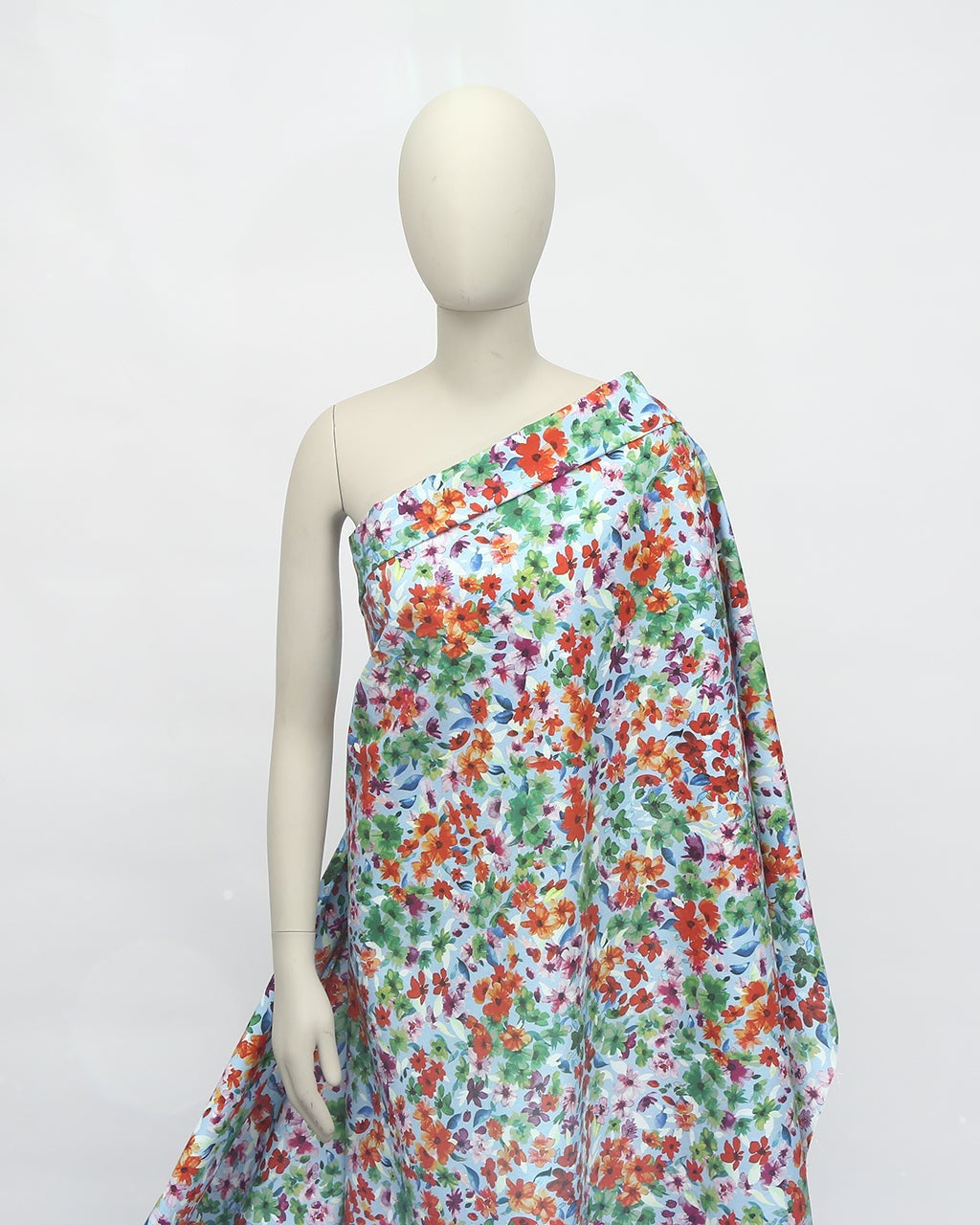 Viscose Linen Viscose Floral Fabric