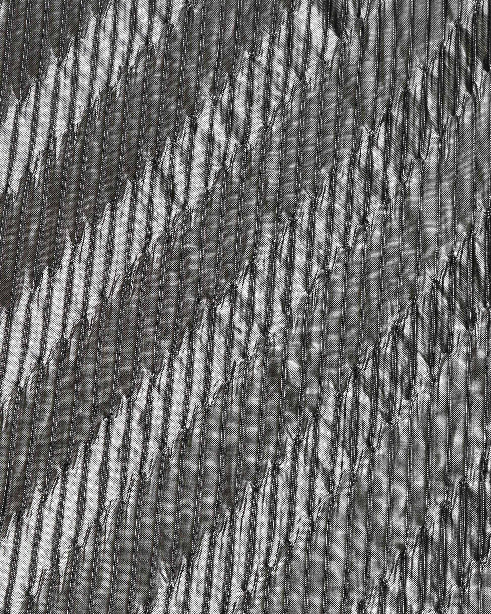 Silk Lurex Geometric Fabric