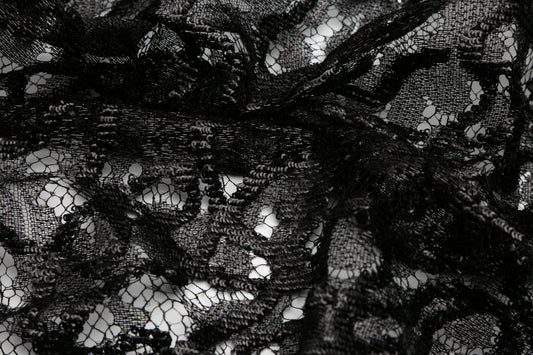 Dentelle lurex à paillettes 