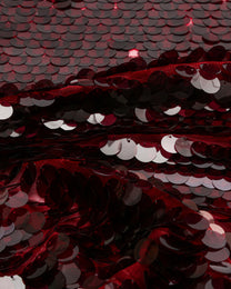 Rounded Polyester Sequin Fabric