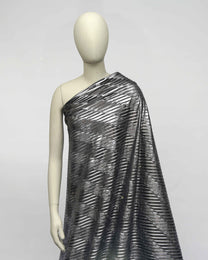 Silk Lurex Geometric Fabric