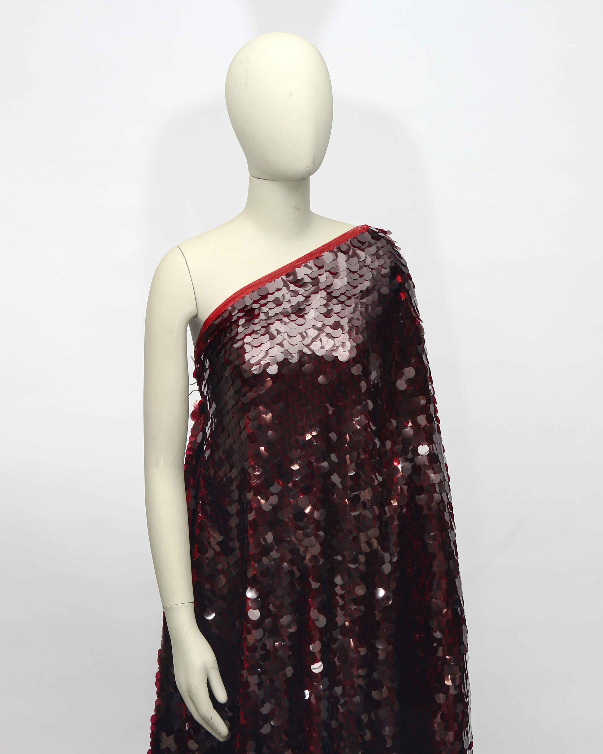 Rounded Polyester Sequin Fabric