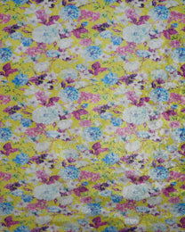 Poly Tulle Polyester Floral Fabric