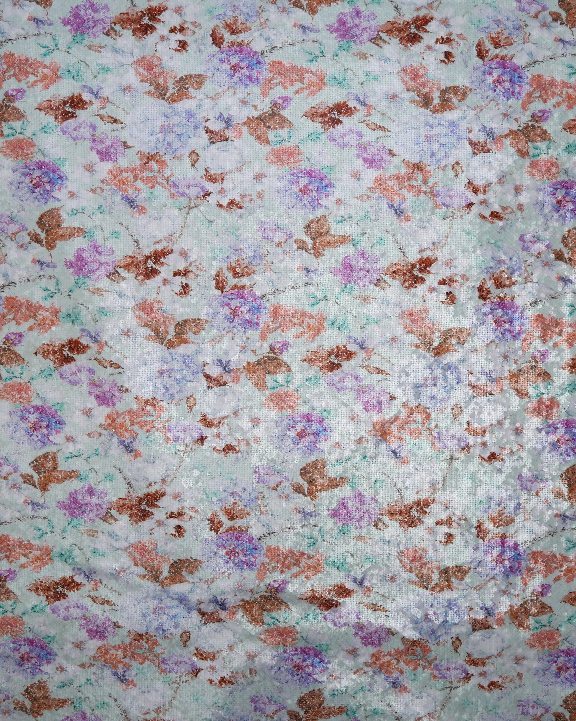 Poly Tulle Polyester Floral Fabric