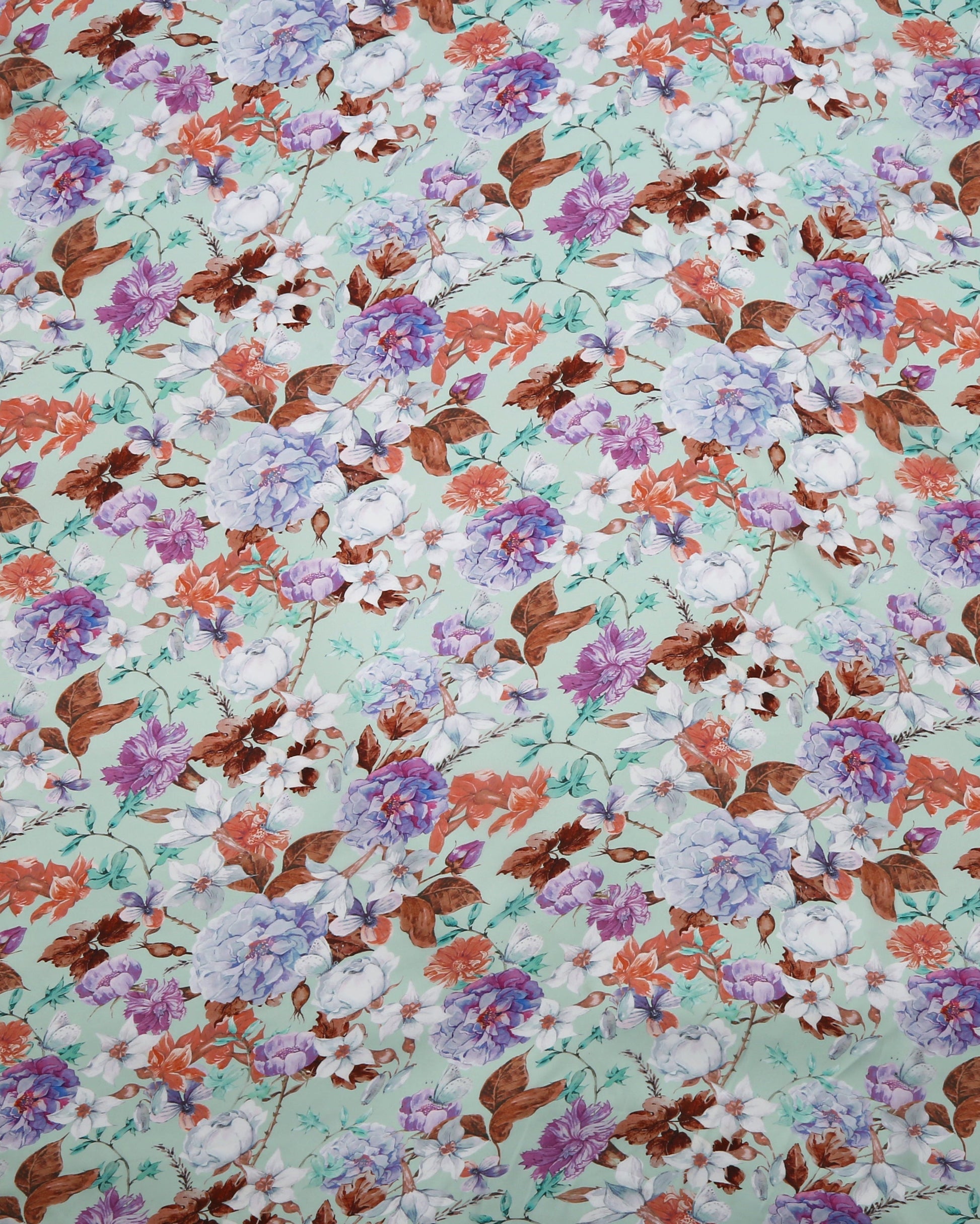 Silk Chiffon Floral Fabric