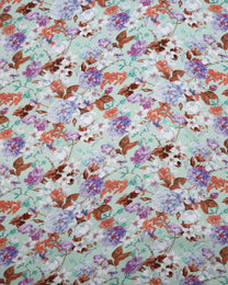 Silk Chiffon Floral Fabric