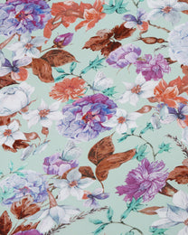 Silk Chiffon Floral Fabric
