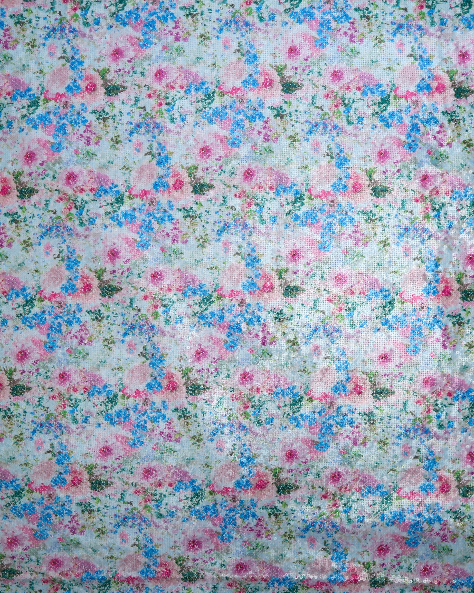 Poly Polyester Floral Fabric