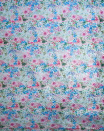 Poly Polyester Floral Fabric