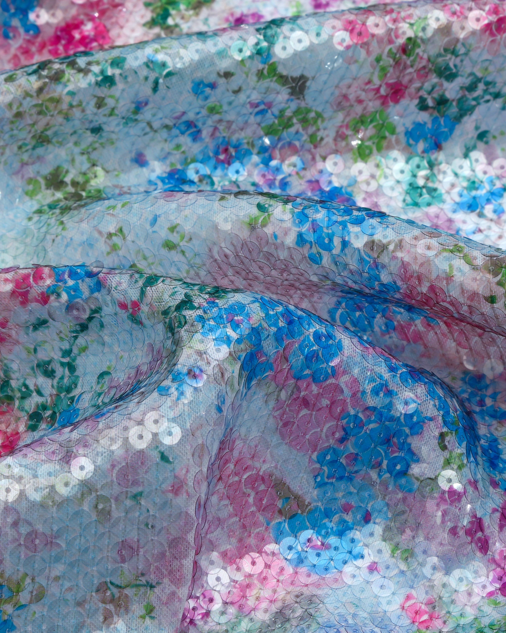 Poly Polyester Floral Fabric