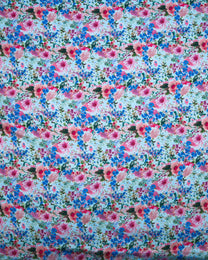 Silk Chiffon Floral Fabric