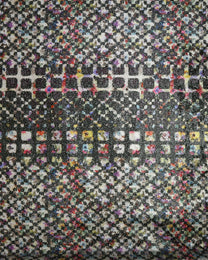 Poly Polyester Geometric Fabric