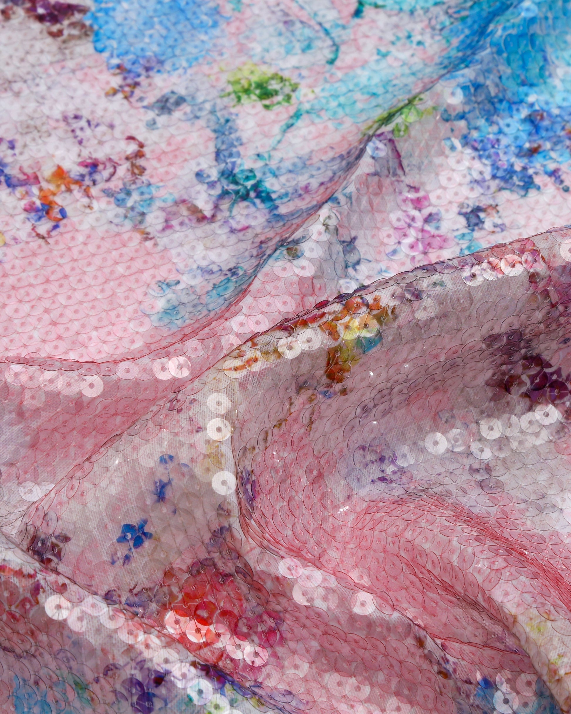 Poly Polyester Floral Fabric