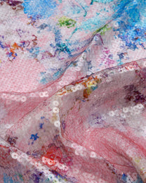 Poly Polyester Floral Fabric