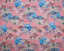 Silk Chiffon Floral Fabric