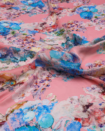 Silk Chiffon Floral Fabric