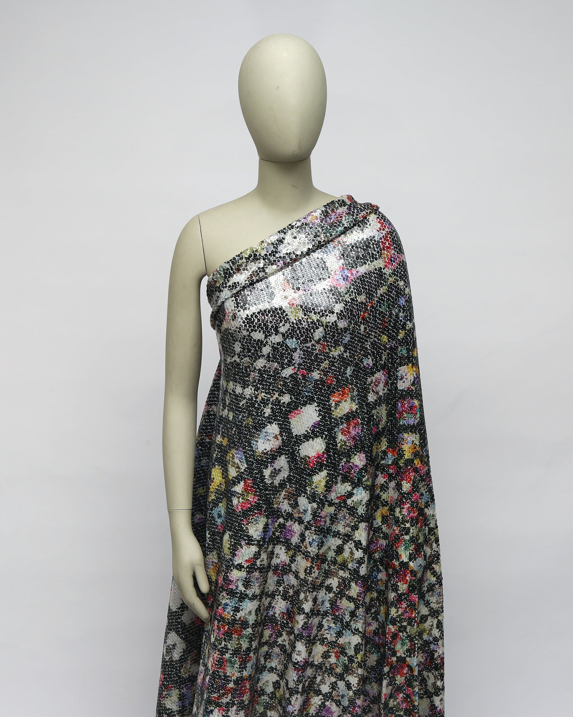 Poly Polyester Geometric Fabric