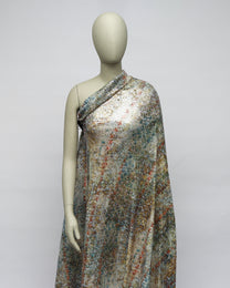 Poly Polyester Embroidered Fabric