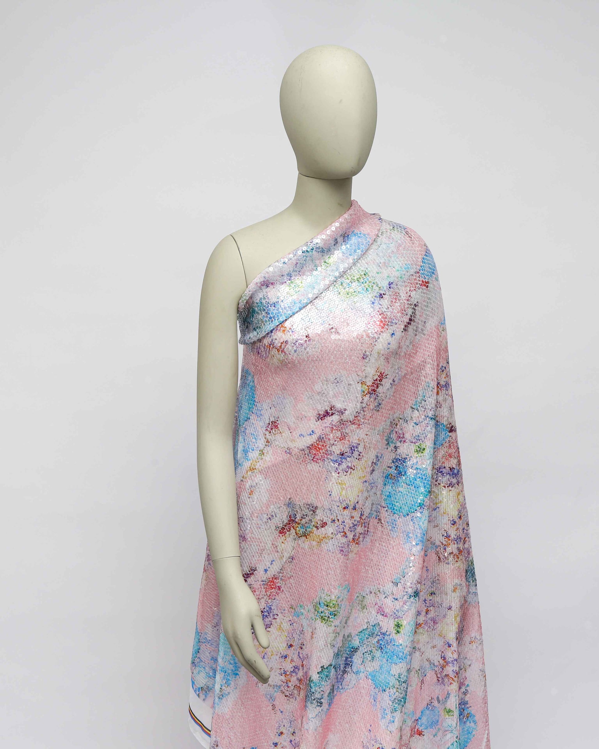 Poly Polyester Floral Fabric