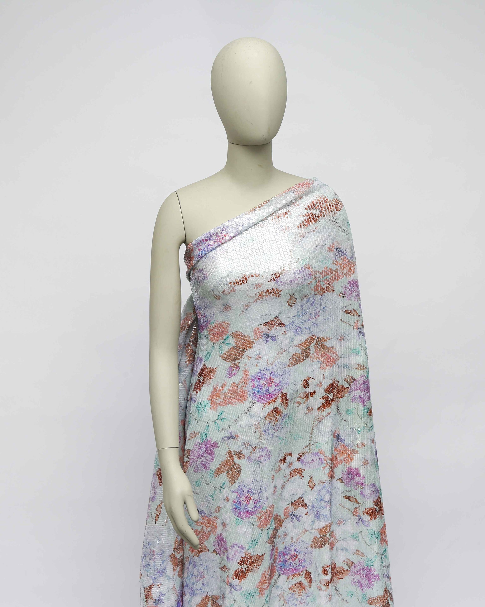 Poly Tulle Polyester Floral Fabric