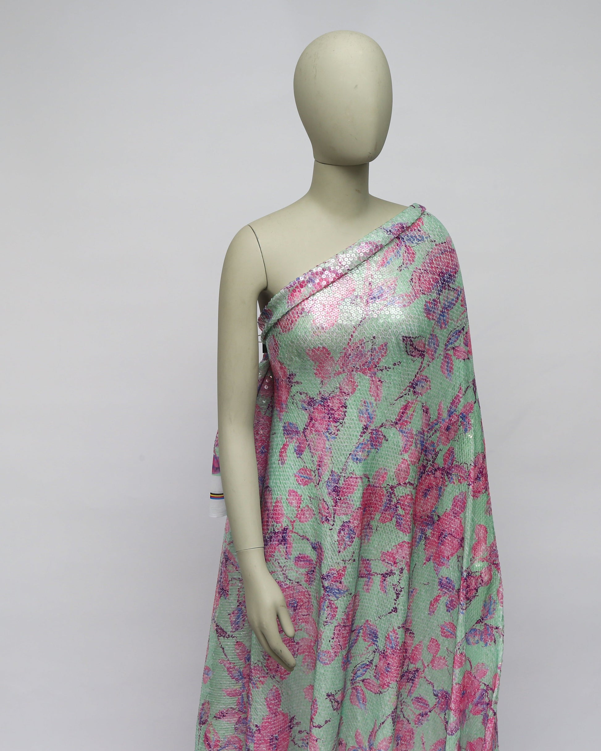 Poly Tulle Polyester Floral Fabric