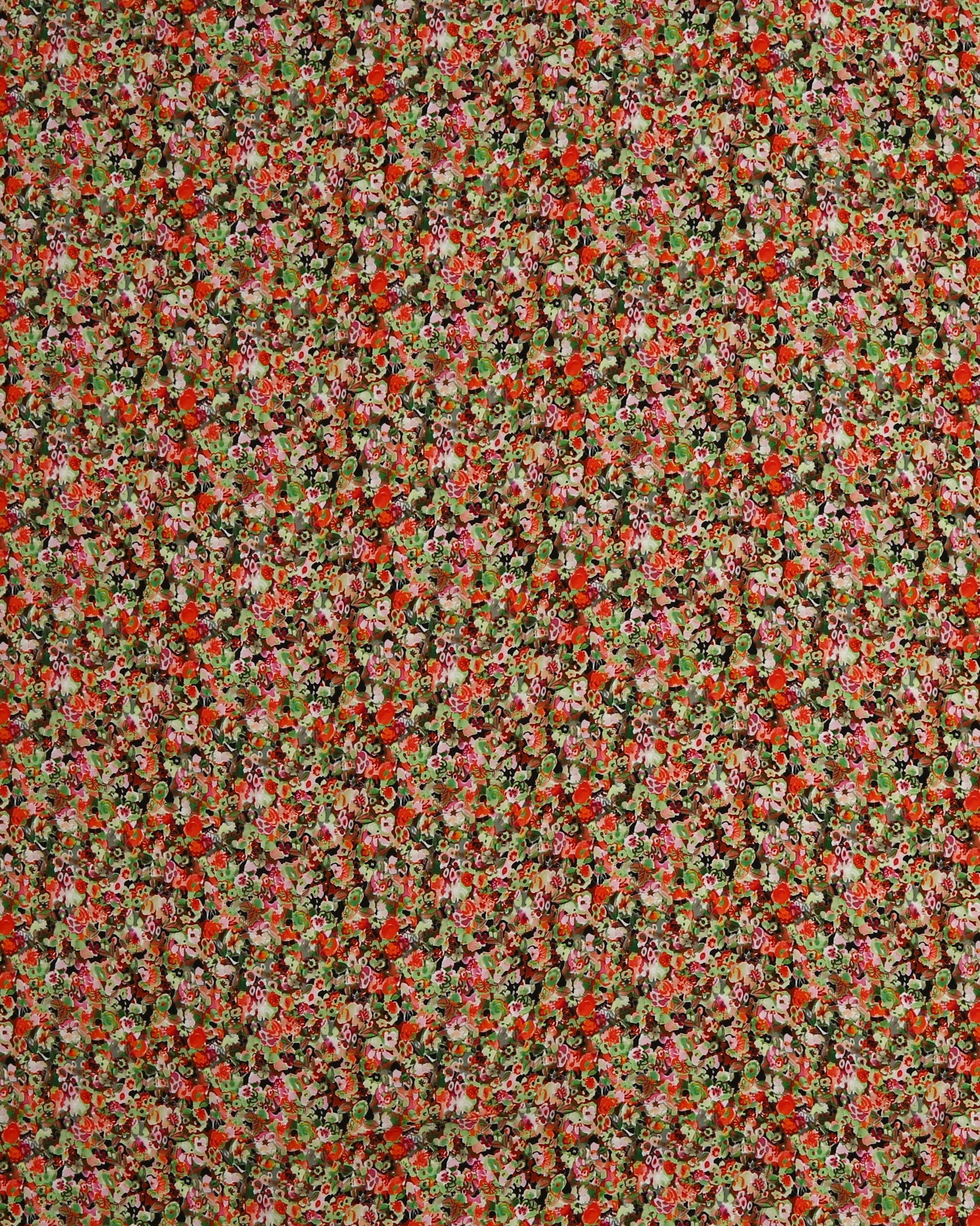 Cotton Viscose Floral Fabric