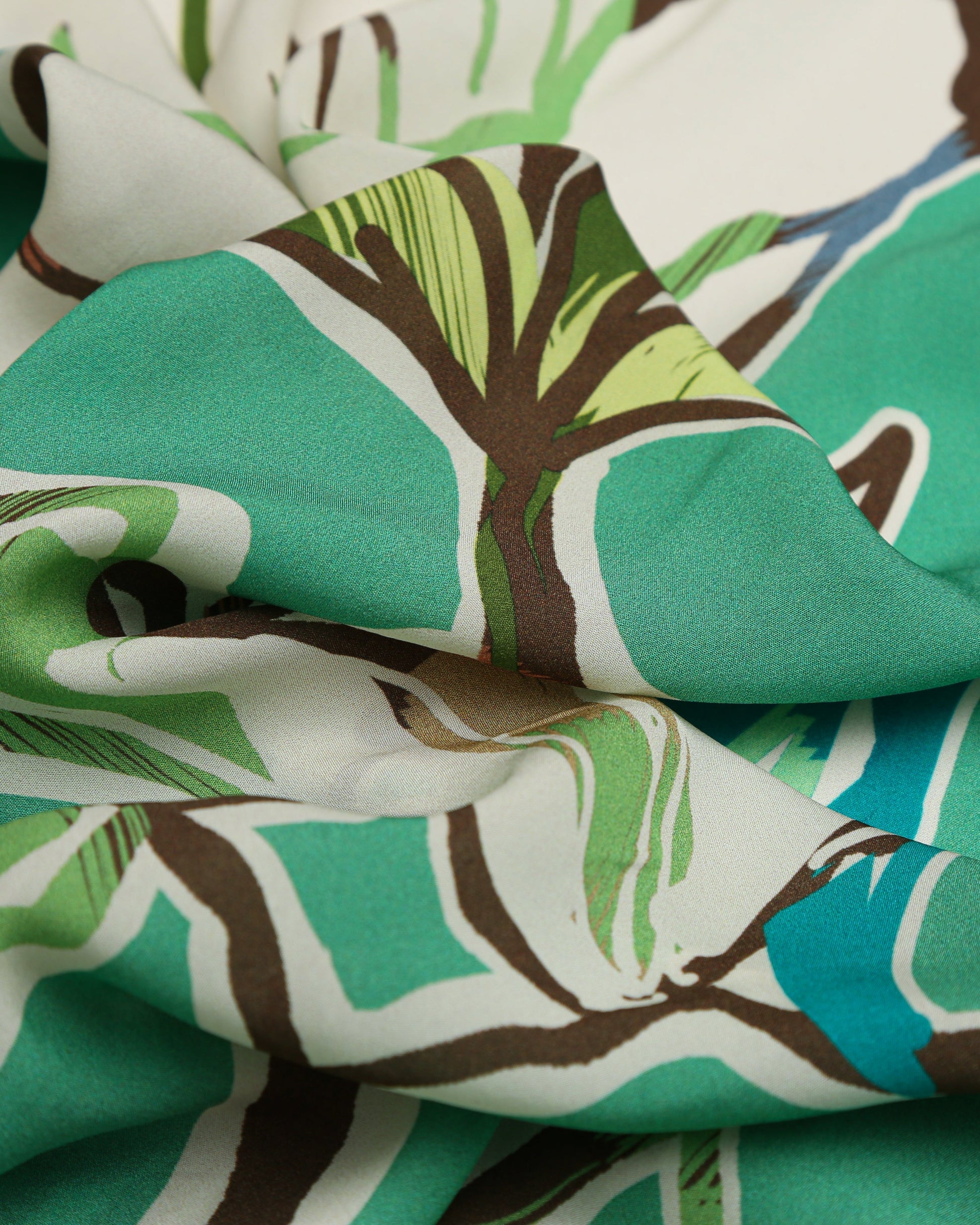 Linen Viscose Floral Fabric