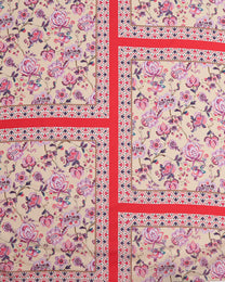 Cotton Linen Floral Fabric