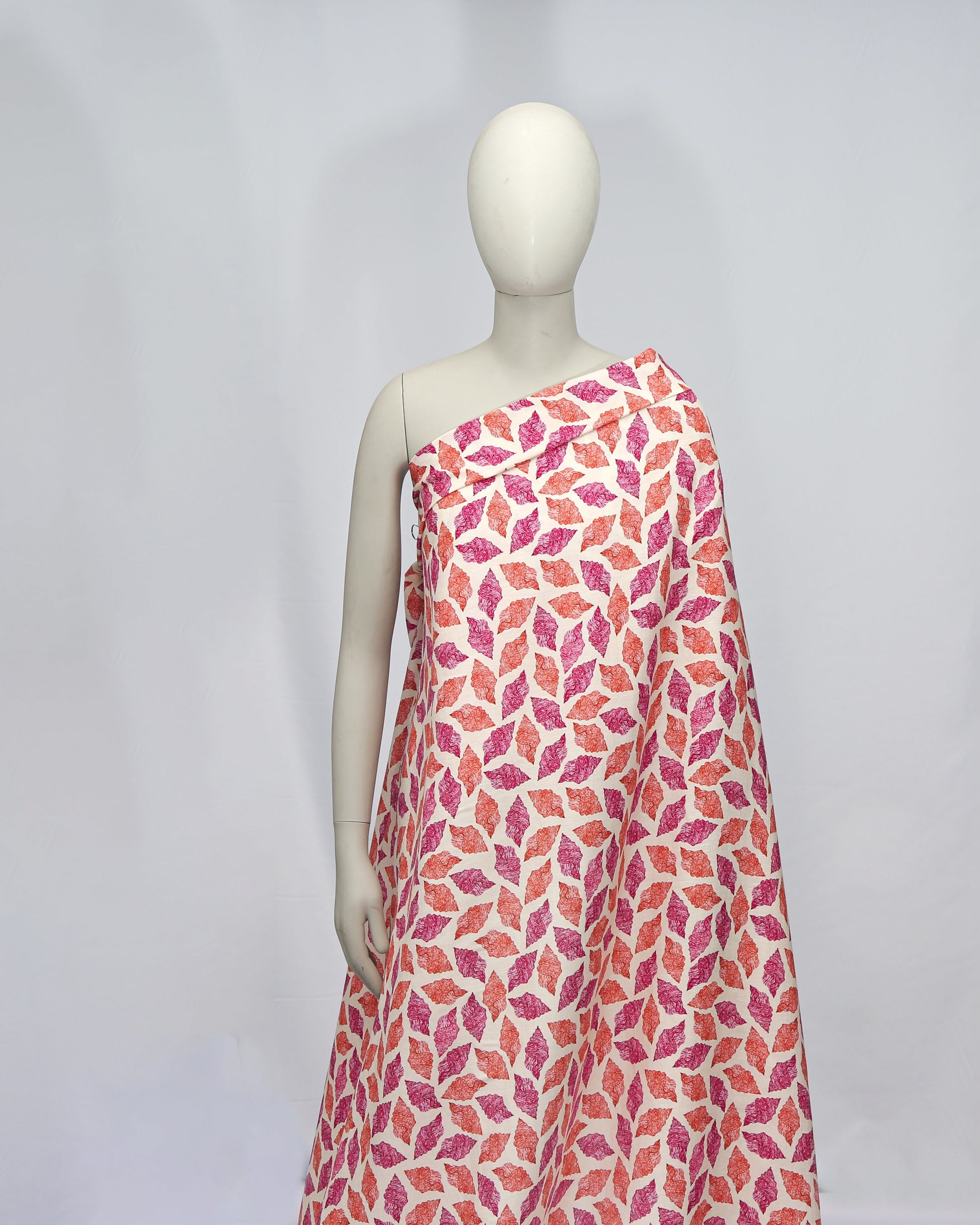 Viscose Linen Viscose Floral Fabric