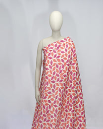 Viscose Linen Viscose Floral Fabric