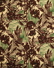 Linen Viscose Floral Fabric