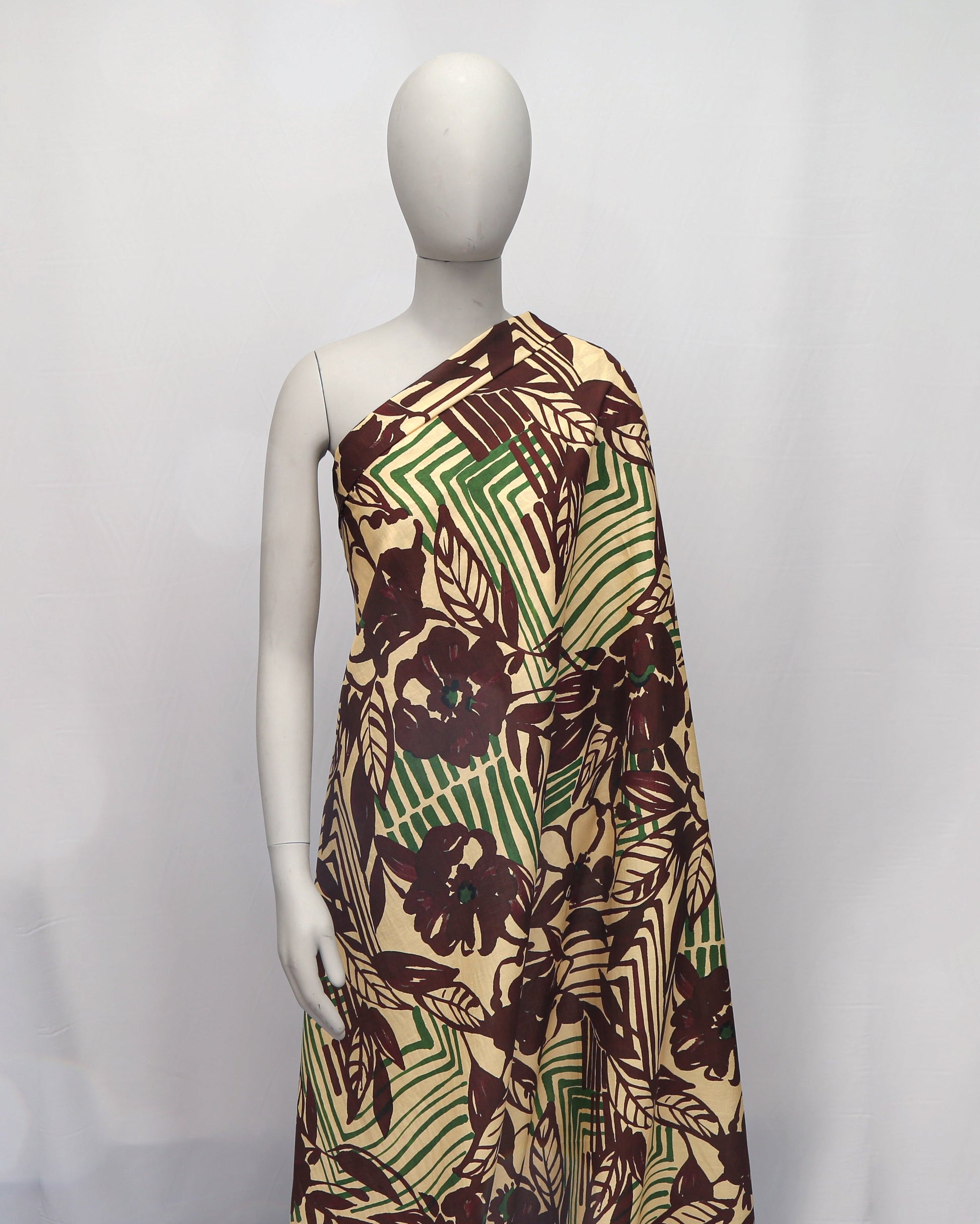 Linen Viscose Floral Fabric