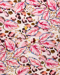 Cotton Viscose Floral Fabric