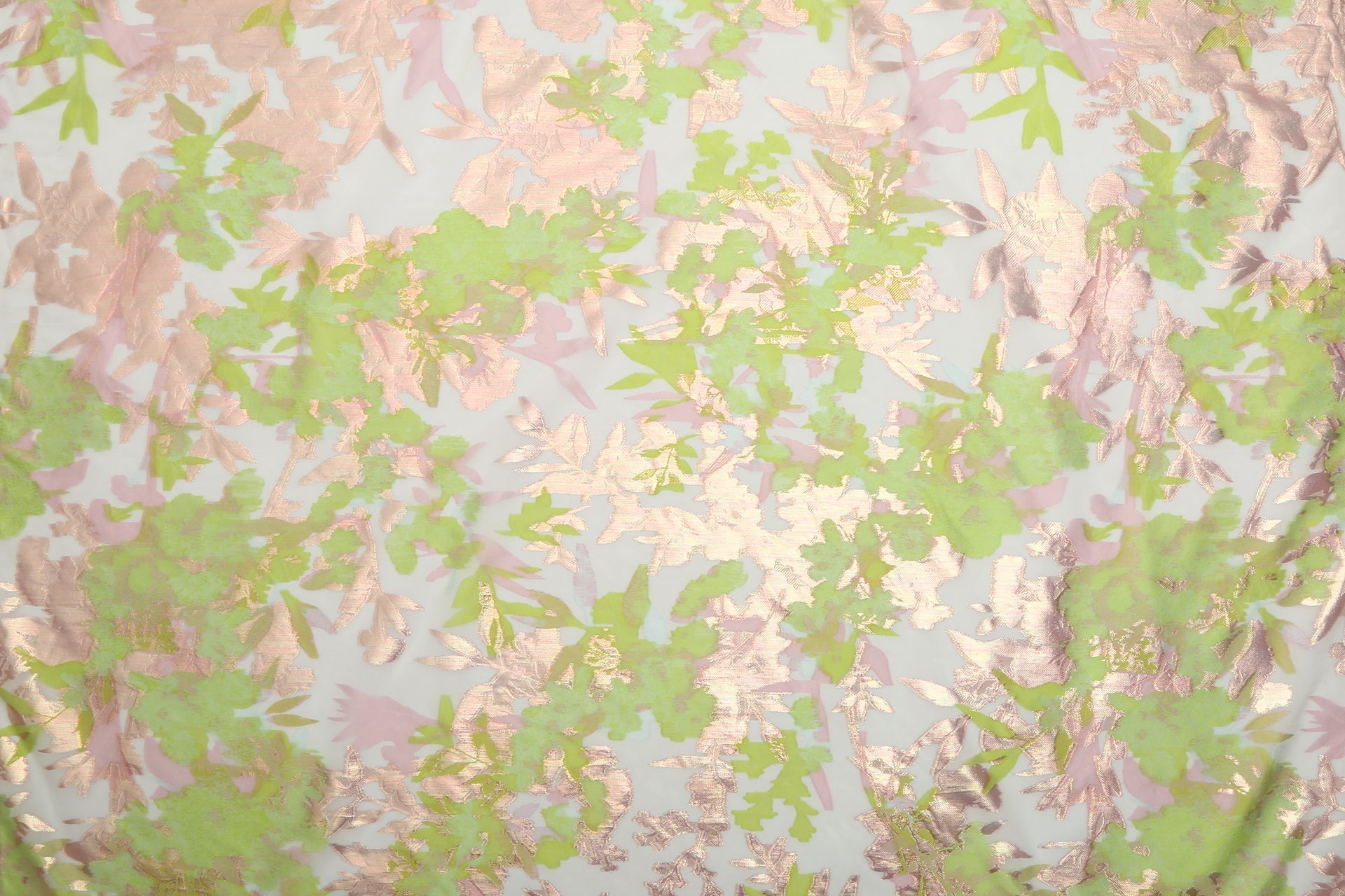 Silk Jacquard Floral Fabric
