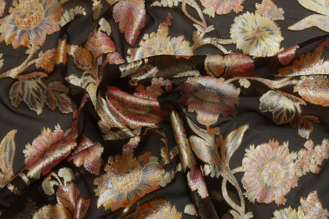 Chiffon Jacquard Pure Silk